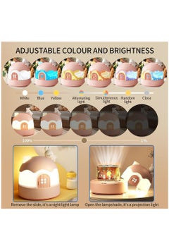 Furtey Night Light for Kids - 4-in-1 Star Projector, Night Light, Music Box, and Table Lamp - 84 Light Modes, 14 Films, 360° Rotation, Bluetooth 5.0 - Rechargeable Bedroom Decor Gift for Girls Boys(Bunny)  - Image 4