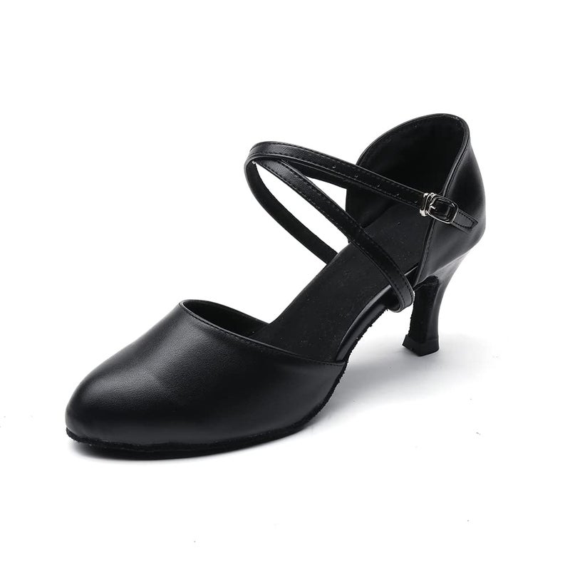 MSMAX Ballroom Dance Shoes Wedding Heels Character Pumps for Women 8 M US Women - Image 1