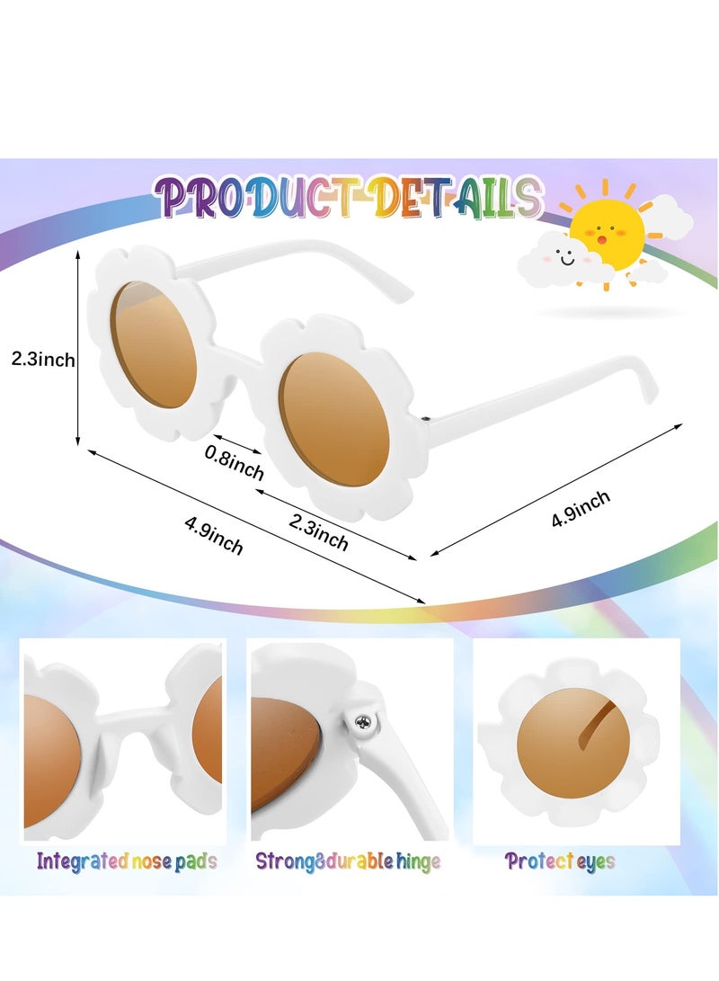 Excefore Mini Purse for Little Girls, Trendy Mini Bags and Tiny Handbag with Crocodile Pattern, Cute Crossbody Bags Princess Flap Kids Handbags with Round Flower Sunglasses - Image 3