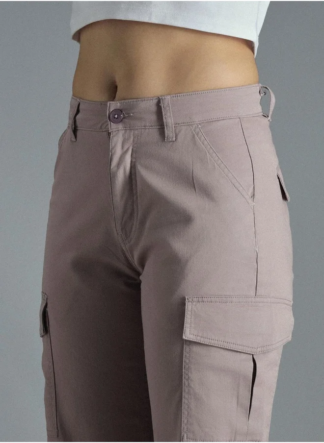 HIGH STAR Women Mauve Trousers