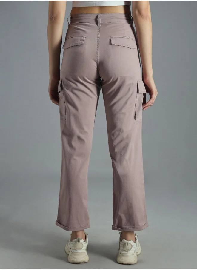 HIGH STAR Women Mauve Trousers
