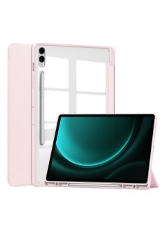 Tablet Case for Samsung Galaxy Tab S9 FE Plus/ S9 FE+ 12.4 inch Clear Transparent Hard PC Back Protective Tri-Fold Stand Slim Tablet Cover with Pencil Holder Auto Wake/Sleep - pzsku/ZA22DB1C55956BF9D68FAZ/45/_/1702975528/4e2a22af-163f-42ab-af33-598c31cb0e33