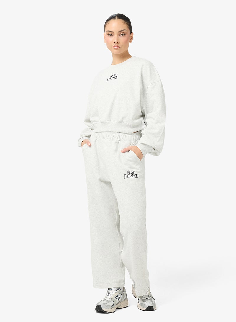 New Balance Linear Heritage French Terry  Sweatshirt - Image 4