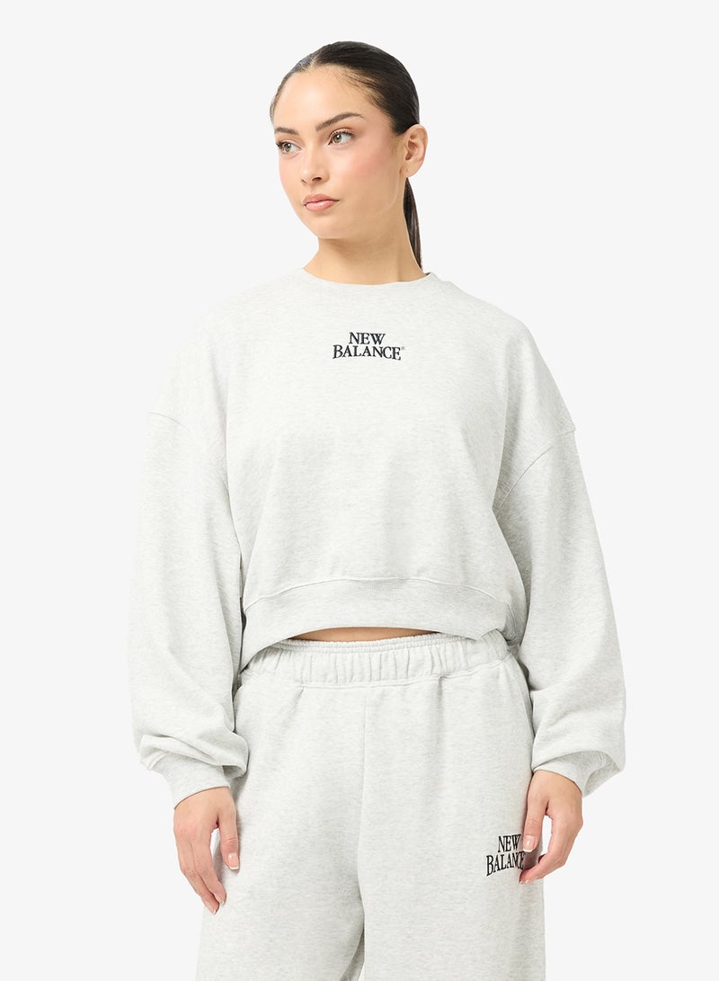 New Balance Linear Heritage French Terry  Sweatshirt - Image 1