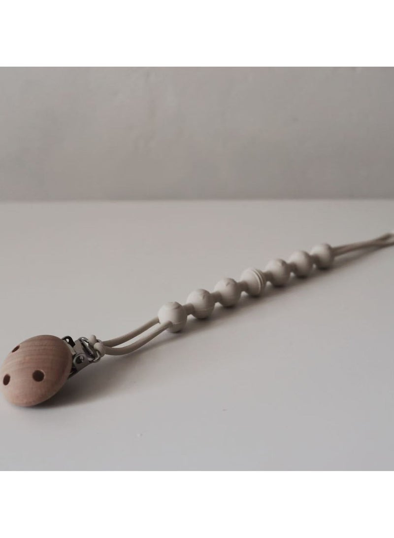 Baby pacifier anti-chain stroller teeth anti-loss bear chain baby silicone pacifier clip toy bite glue lappet - Image 5