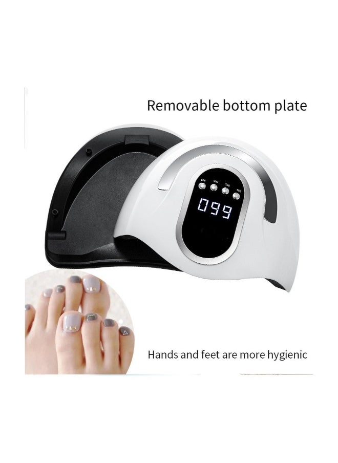 FLOWING - Max 280W Professional UV LED Nail Lamp For Nail Gel Fast Nail Polish Dryer With 66 Beads Auto Sensor 4 Timer Setting LCD Display For Salon And Home Use Nail Art Design Tools - Image 1