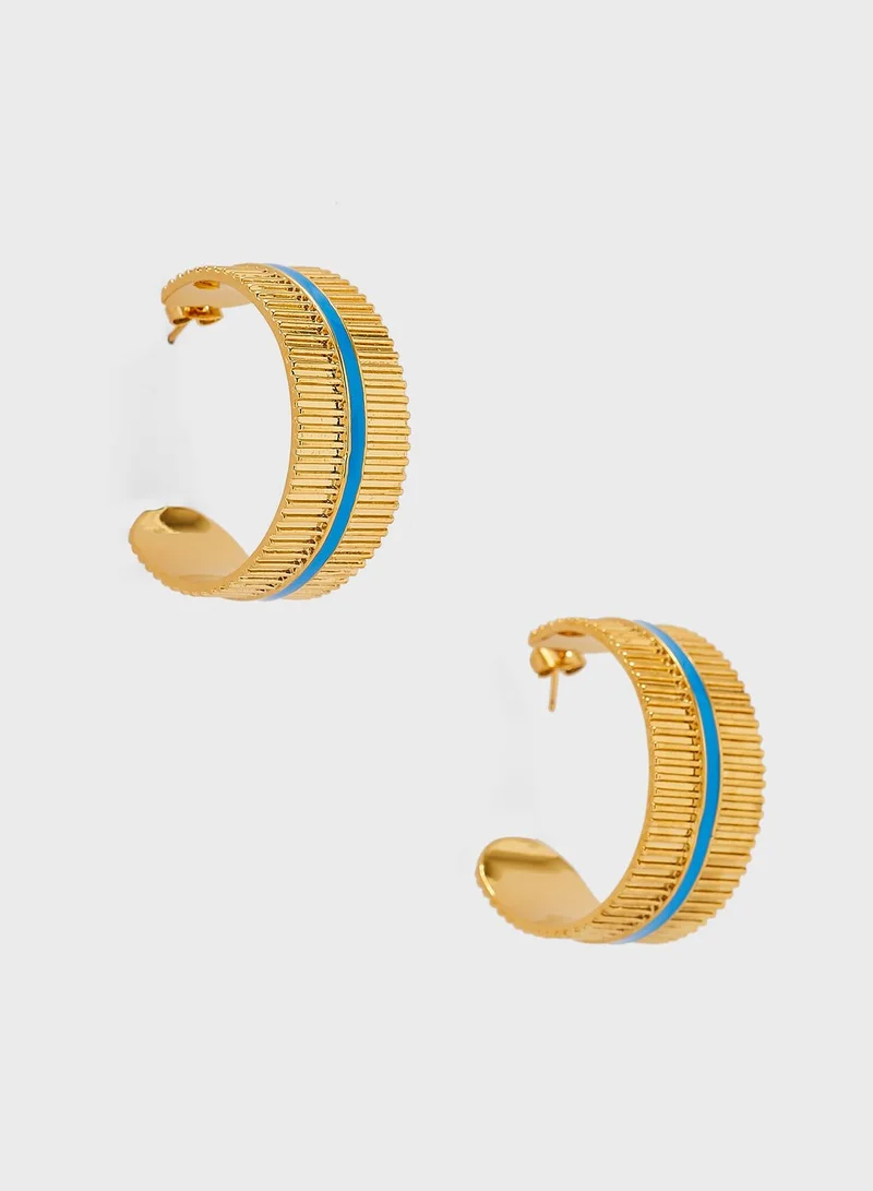 Bholani London weekend Statement hoops gold
