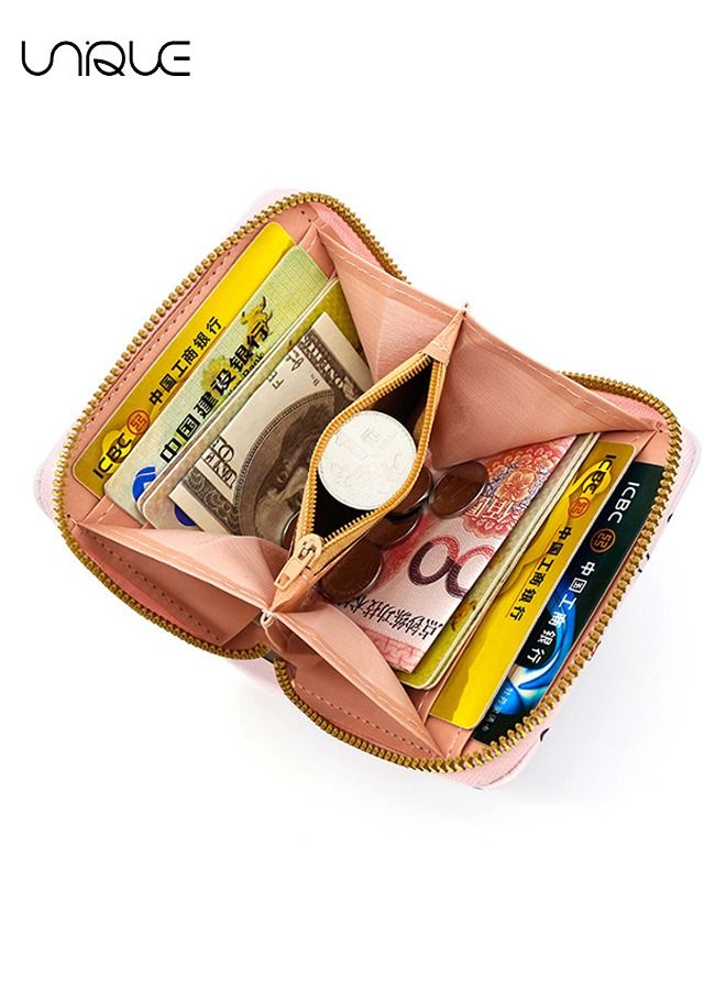 Unique Wallet - Hello Kitty Wallet - Portable Wallet - For Ladies & Girls - Cute Kitty Wallet Zipper Leather Wallet - White - Image 4