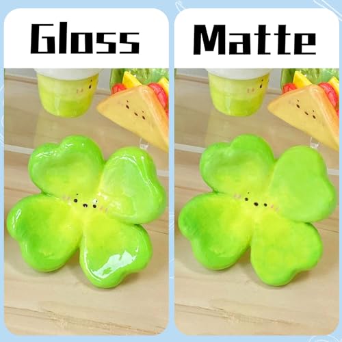 EIGTWEN 100ml Air Dry Clay Glaze, Air Dry Clay Varnish Can Not Only Used to Prevent Clay Cracking, Scratches, and Wear, It Can Also Having a Gloss Glaze Effect (Gloss) - Image 2