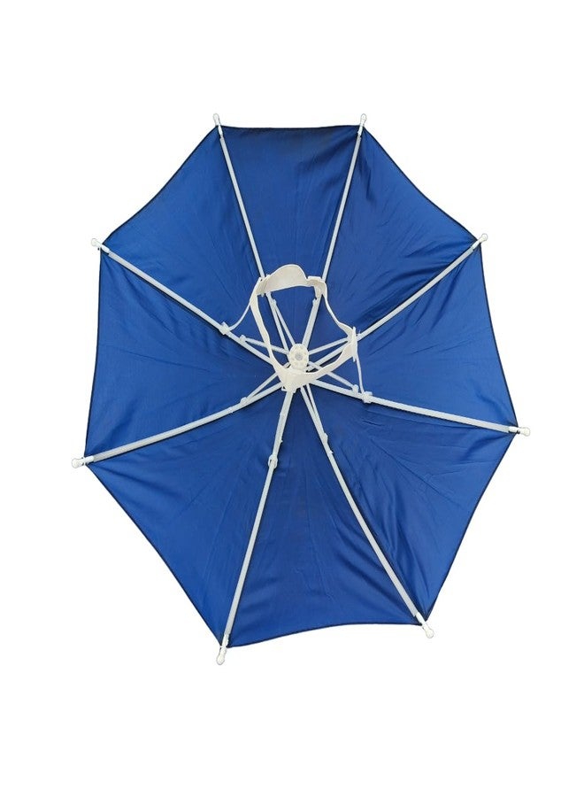 Dark Moon Hat Umbrella for Kids Soft Unbreakable Plastic Hat/Cap Umbrella for Kids/Men/Women and Adults UV & Rain Protection Hat Umbrella for Kids boys and Girls pack of 1 (Blue) - Image 4