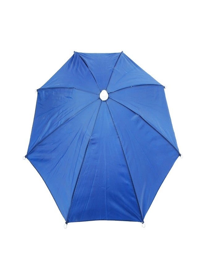 Dark Moon Hat Umbrella for Kids Soft Unbreakable Plastic Hat/Cap Umbrella for Kids/Men/Women and Adults UV & Rain Protection Hat Umbrella for Kids boys and Girls pack of 1 (Blue) - Image 5