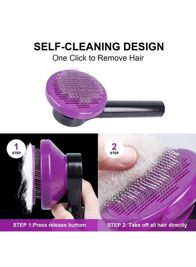 إنبيت فرشاة الكلاب NPET، فرشاة تنظيف ذاتية للقطط والكلاب، تزيل بلطف الطبقة السفلية السائبة، وتزيل الشعر المتشابك، مجموعة العناية بالكلاب - Image 2