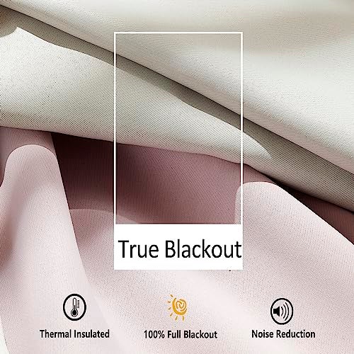 Treatmentex Natural Blackout Curtains for Bedroom Living Room 84inch Long Iovry/Beige Pom Pom Curtain Panels for Windows Thermal Insulated Curtains for Kids Nursery Room Rod Pocket 52" W x 2pcs - Image 4