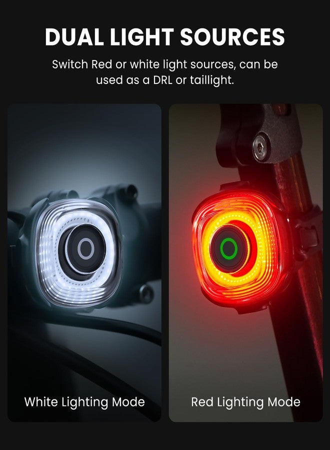 Magicshine Magnetic Bike Lights Front and Back, USB-C Rechargeable 1 Hrs Fast Charging,Daytime White Light and Night Red Light, IPX6 Waterproof Bike Lights for Night Riding(SEEMEE 150 MAG 2 Pack) - Image 3