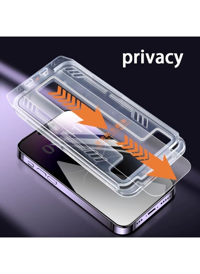 Glass Privacy Screen Protector for iPhone14 | Premium Anti-Spy Tempered Glass-9Hardness Impact Resistant  | HD Clear, Ultra-Sensitive Touch, Full Coverage Screen Protector Easy Installation - Image 3