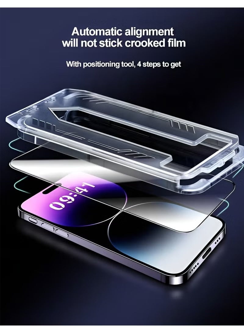 Glass Privacy Screen Protector for iPhone14 | Premium Anti-Spy Tempered Glass-9Hardness Impact Resistant  | HD Clear, Ultra-Sensitive Touch, Full Coverage Screen Protector Easy Installation - Image 5