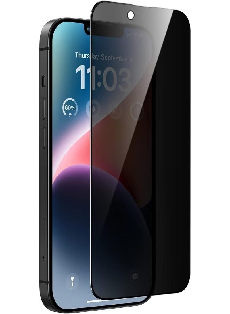 Glass Privacy Screen Protector for iPhone14 | Premium Anti-Spy Tempered Glass-9Hardness Impact Resistant  | HD Clear, Ultra-Sensitive Touch, Full Coverage Screen Protector Easy Installation - Image 2