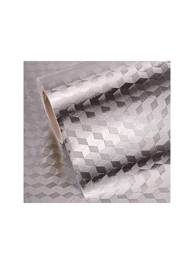 Zaboon Backsplash Wallpaper Stickers Kitchen Stickers Self Adhesive Kitchen Aluminum Foil Stickers Oil Proof Waterproof Kitchen Stove Sticker Wall Stickers 15.6 X117Inch Style 1 - Image 2