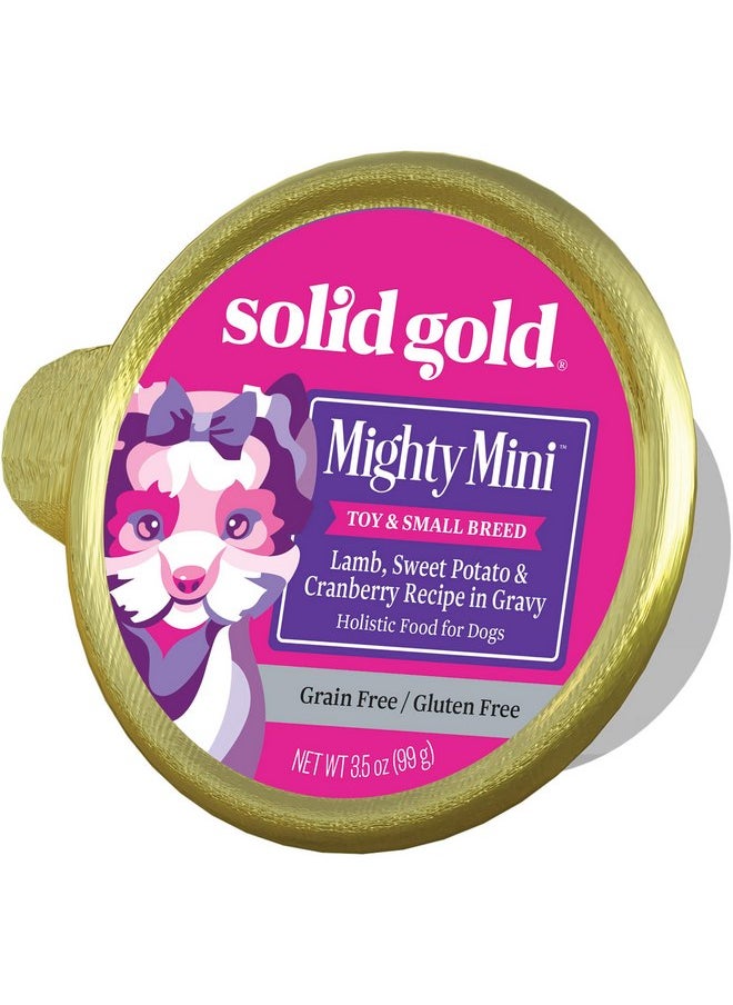 solid gold - Solid Gold Wet Dog Food for Small Dogs - Mighty Mini Grain Free Wet Dog Food Made with Real Lamb - for Puppies, Adult & Senior Small Breeds with Sensitive Stomachs - Image 1