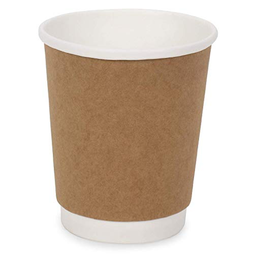 SANWALSA (250 ml,Brown, 8 Oz- Pack of 50-Piece Paper Disposable Craft Cup Ecofriendly, Safe & Hygienic for Juice,Coffee,Tea,Home,Office,Party & Wedding Events - Image 1