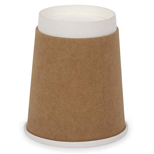 SANWALSA (250 ml,Brown, 8 Oz- Pack of 50-Piece Paper Disposable Craft Cup Ecofriendly, Safe & Hygienic for Juice,Coffee,Tea,Home,Office,Party & Wedding Events - Image 2