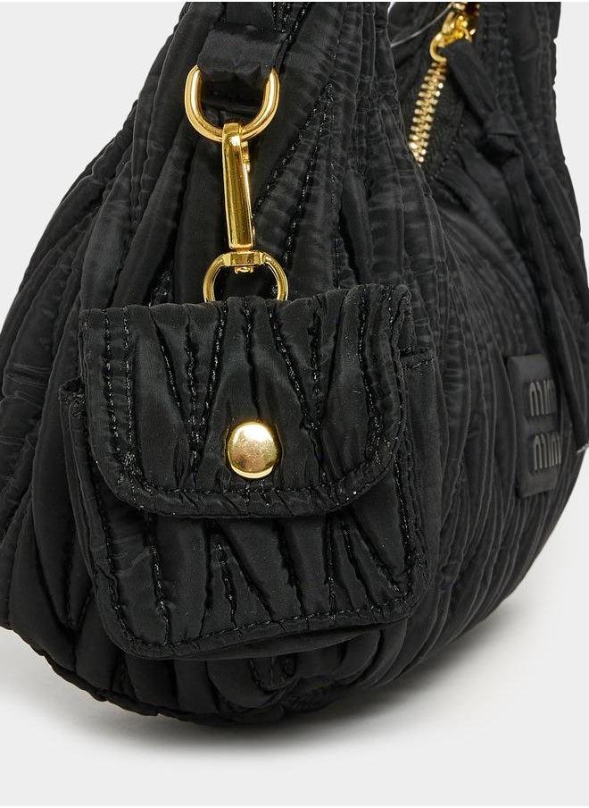 Take Two Quilted Hobo Bag with Zip Closure