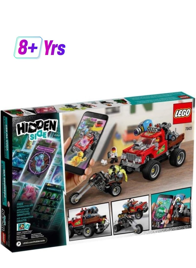LEGO مجموعة بناء شاحنة LEGO® Hidden Side El Fuego’s Stunt Truck 70421، مجموعة لعب Ghost للأولاد والبنات من سن 8 سنوات فما فوق، مجموعة لعب تفاعلية بتقنية الواقع المعزز (428 قطعة) - Image 1