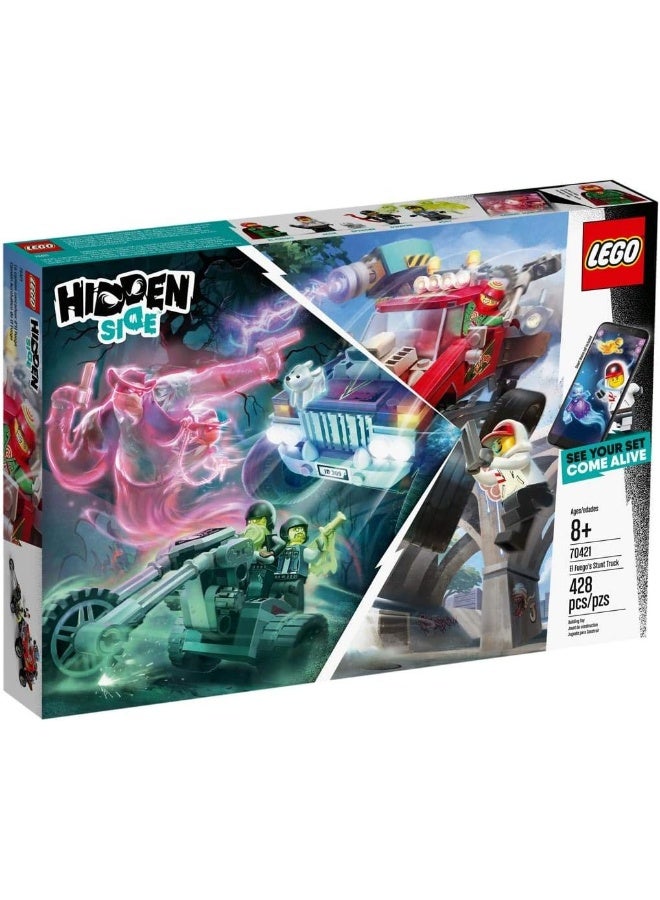 LEGO مجموعة بناء شاحنة LEGO® Hidden Side El Fuego’s Stunt Truck 70421، مجموعة لعب Ghost للأولاد والبنات من سن 8 سنوات فما فوق، مجموعة لعب تفاعلية بتقنية الواقع المعزز (428 قطعة) - Image 2