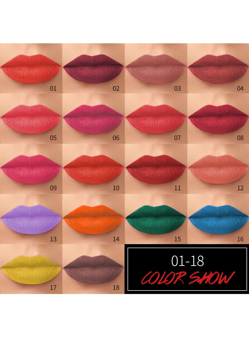 Vibely Vibely Velvet Matte Lipstick: Rich, Bold Color with a Soft Matte Finish Waterproof, Long-Lasting & Flawless Velvet Lips, One Size 07#  - Image 3