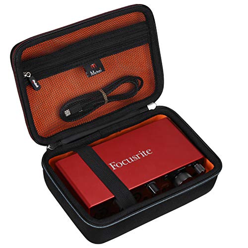 Mchoi Hard EVA Travel Case Compatible with Focusrite Scarlett 2i2 (3rd Gen) 4th Gen USB Audio Interface and Accessories, Case Only - Image 1