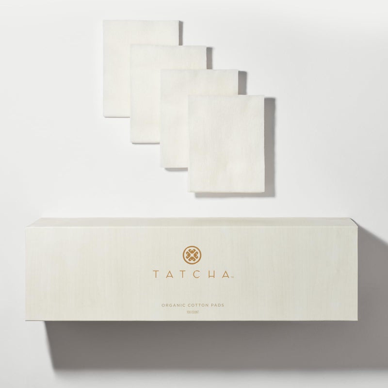 Tatcha Organic Cotton Pads | 100% Organic Gentle on The Skin & Planet (100 Pads) - Image 1