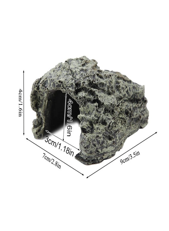 مخبأ أسماك سيسي جلو، مكان مثالي لتشمس السلاحف والزواحف في أحواض السمك، كهف للزواحف لتزيين التيراريوم، محاكاة عالية (كهف سلحفاة صغير) - Image 5