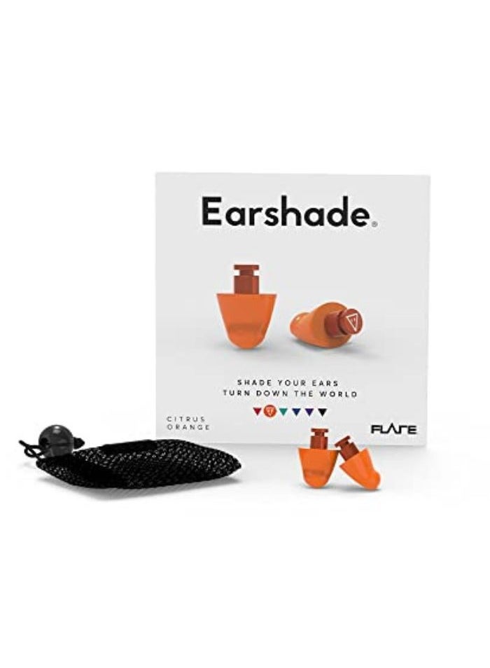 Flare Audio Flare Earshade – Earplugs – Block Sound – Aerospace Aluminium & Super Soft Memory Foam – Orange - Image 2