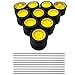 URIMPAVIDO 20PCS Toy Car Small Wheels Model Car Rubber Tire Wheels with 10PCS Shaft Round Rod Axles for RC Car Truck Robot DIY Model Toy Building Accessories 2x8x23mm - Image 3