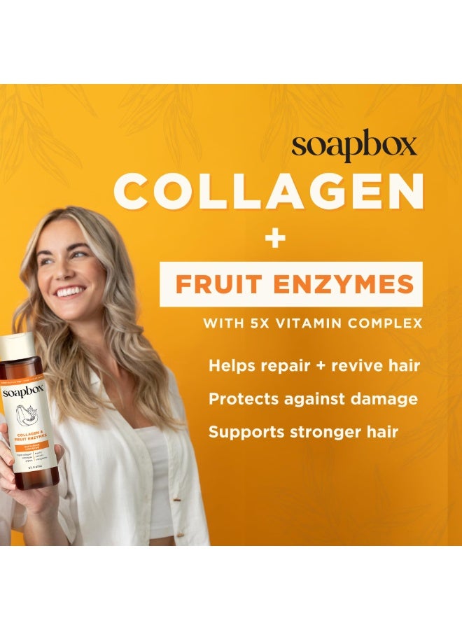 Soapbox Collagen & Fruit Enzymes Repairing Shampoo – Strengthen & Restore Damaged Hair – 473ml - Image 2