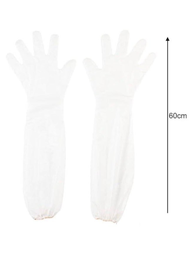 Beauenty 30 pairs Disposable Long Sleeve Cleaning Gloves, 23.6inch Waterproof Protective Rubber Long Arm Gloves for Household Duties, Kitchen, Dishwashing, Gardening  - Image 2