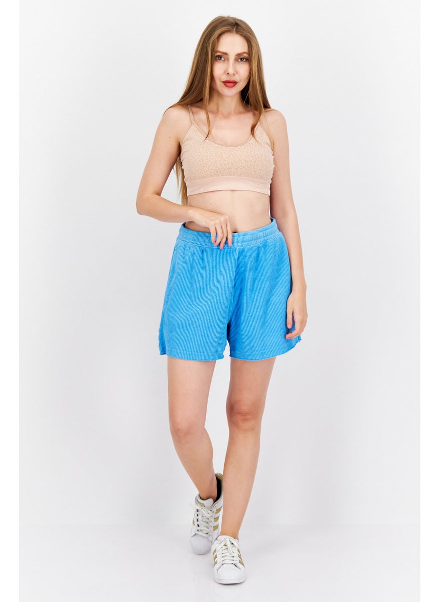 Reebok Women Sportswear Fit Training Short, Light Blue  - Image 2