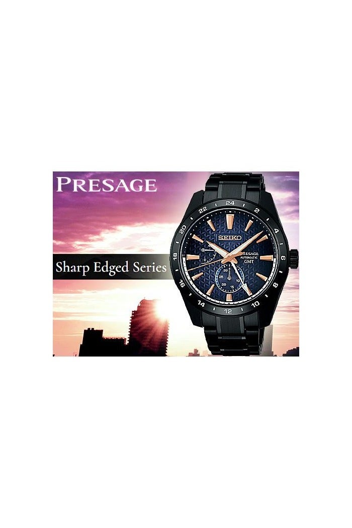 سيكو Seiko Presage Prestige Line Sharp Edge Series Limited Edition Automatic GMT Akebono SARF023 - Image 2