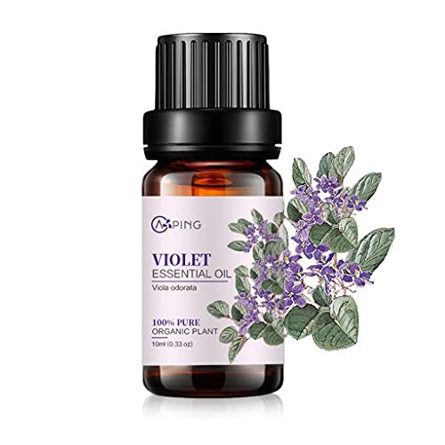 AOPING Violet Essential Oil - 100% Pure Organic Natural Plant (Viola odorata) Violet Oil for Diffuser, Aroma, Spa, Massage, Yoga, Perfume, 0.33oz - Image 1