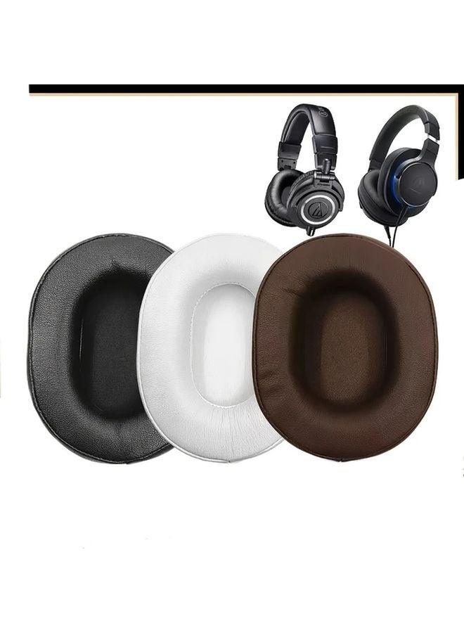 Black Ear Cover Headband Protective Pad Set for ATH MSR7 M50X M40 M50 Headphones - Image 2
