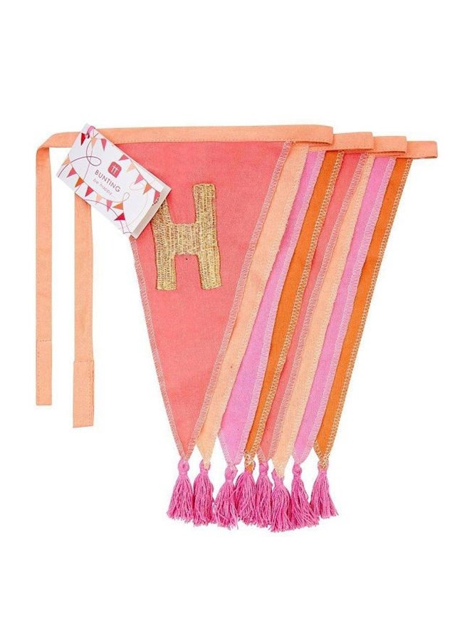 Talking Tables Happy Birthday Fabric Bunting - Image 2