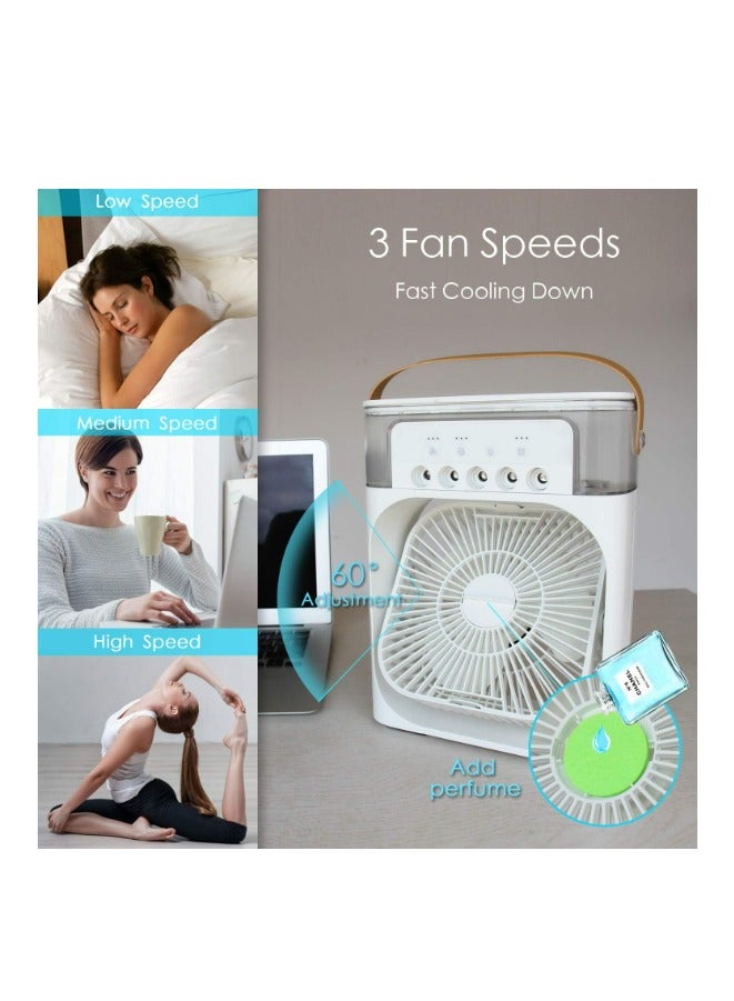 Macon portable Super Strong Air Conditioner USB Fan Mini Humidifier Cooler Fan 3 Gear - Image 2