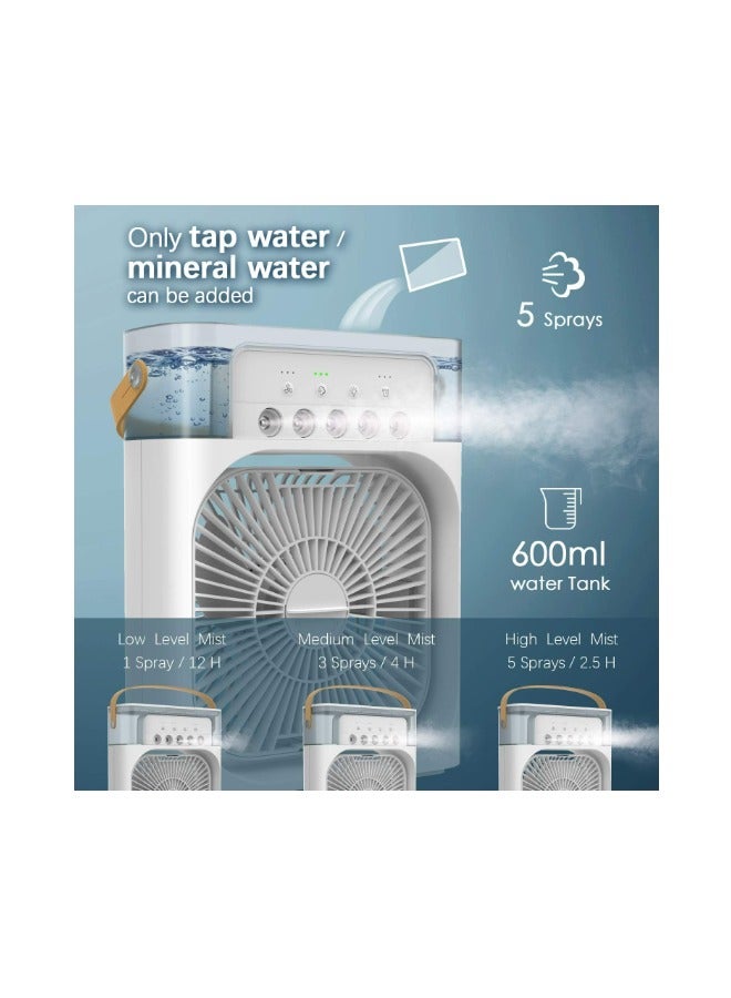 Macon portable Super Strong Air Conditioner USB Fan Mini Humidifier Cooler Fan 3 Gear - Image 3