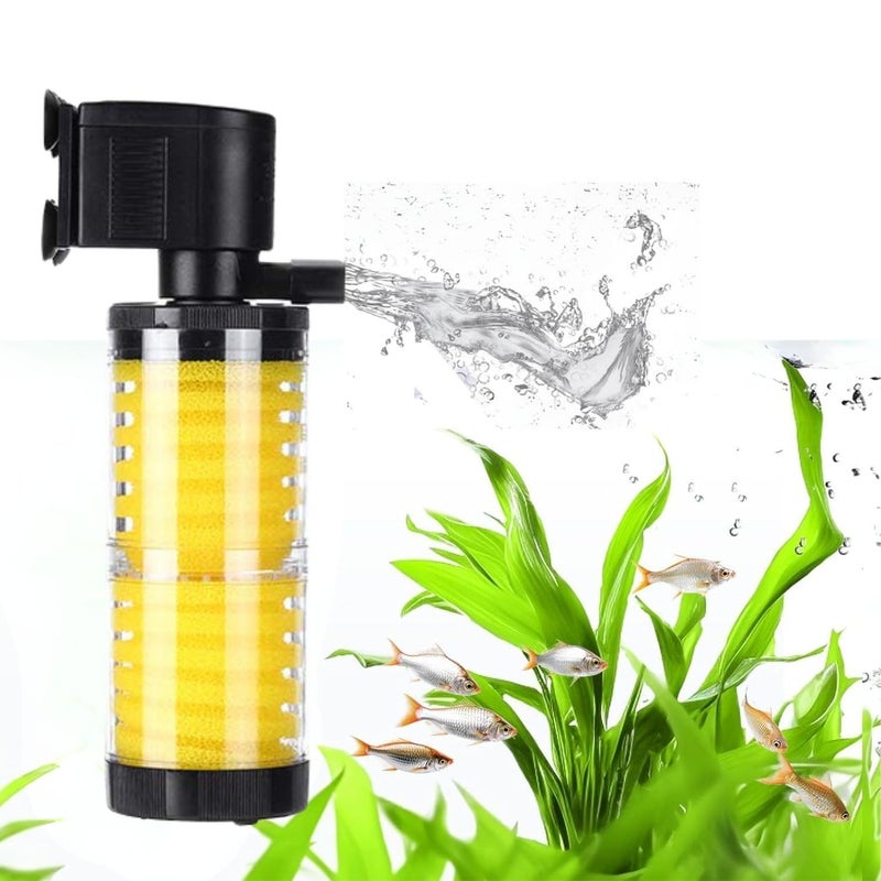 VAYINATO ® (LY-3300 | 20W | 1100L/Hr | Fit for 2.5 Feet Tank) Multi Function Powerful Aquarium Internal Filter, Ultra Quiet Design and Fully Submersible by Petzlifeworld - Image 1