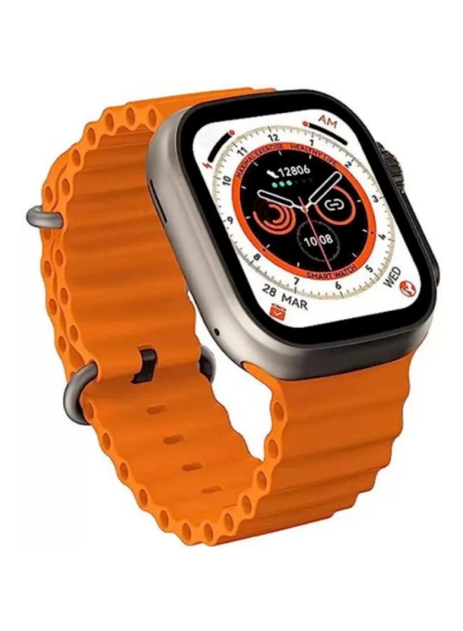 ساعة ذكية ألترا 3 مع شحن لاسلكي، 3 أحزمة، تتبع اللياقة البدنية، أسود - Image 1