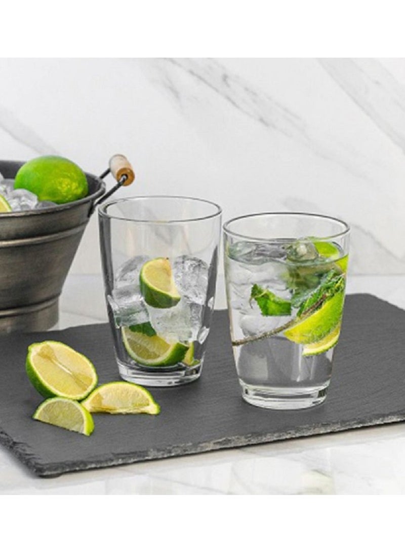 LAV 3 Pieces Vega Long Drink Tumbler Set 415 Ml - Clear - Image 4