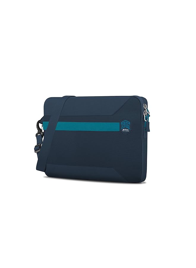 STM Blazer Sleeve For Up To 16 Inch 15 Inch Laptop Adjustable Shoulder Strap Zippered Design Water Resistant Brief Case For Macbook Pro 16 15 And Similar Sized Devices Black - Image 1