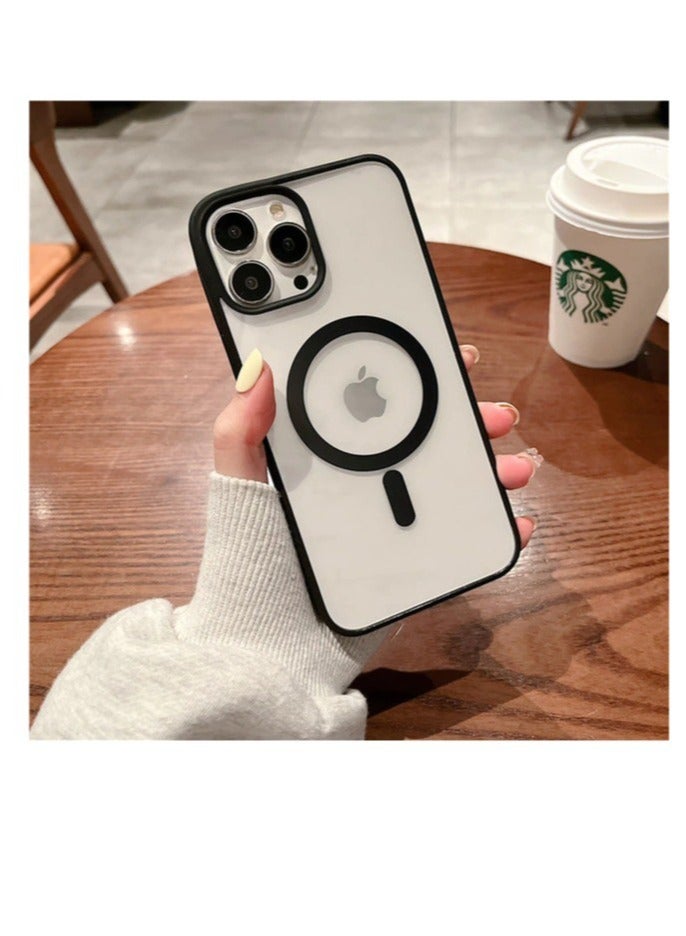 ELTRAZONE Silicone TPU Shockproof Ring Holder Kickstand Slim Plated Phone Case Cover designed for iPhone 13 Pro Max - Image 1