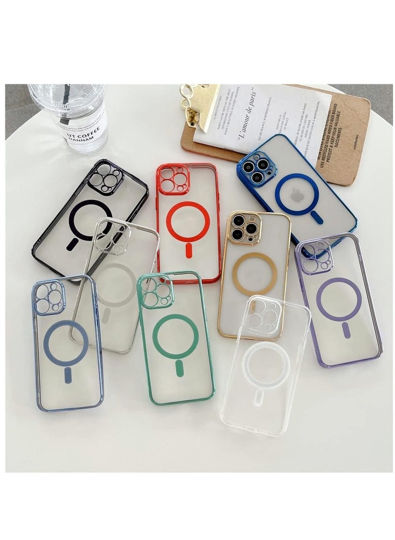 ELTRAZONE Silicone TPU Shockproof Ring Holder Kickstand Slim Plated Phone Case Cover designed for iPhone 13 Pro Max - Image 4