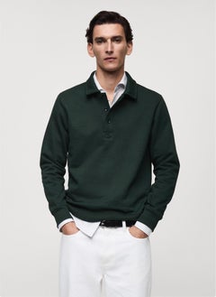 Mango Man Bola Polo Neck Half Zip Detailed Pullover Sweatshirt  - Image 1